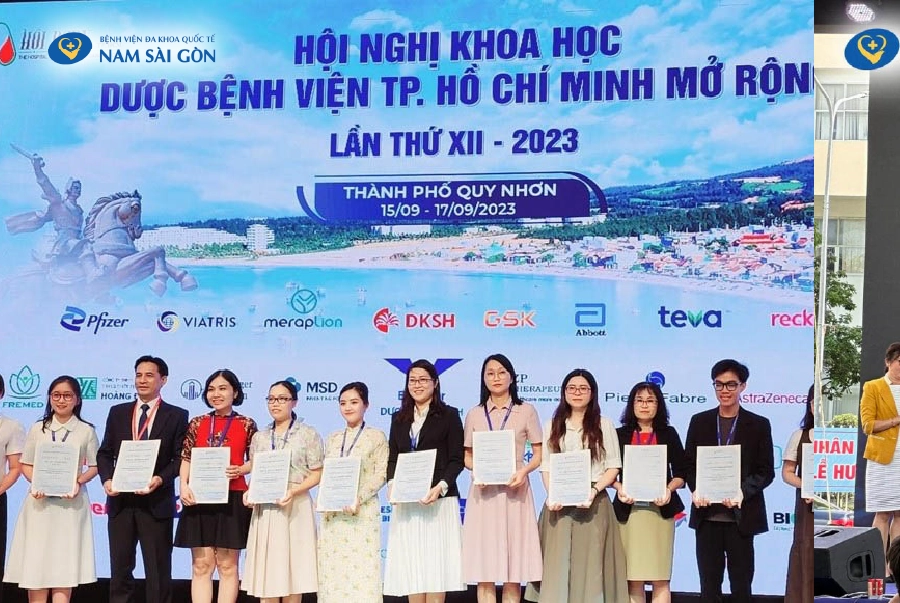 KHOA DƯỢC BỆNH VIỆN NAM SÀI GÒN THAM GIA BÁO CÁO TẠI HỘI NGHỊ KHOA HỌC DƯỢC BỆNH VIỆN TP.HCM MỞ RỘNG LẦN THỨ 12 NĂM 2023