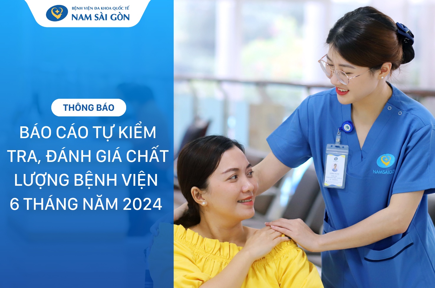 BÁO CÁO TỰ KIỂM TRA, ĐÁNH GIÁ CHẤT LƯỢNG BỆNH VIỆN 6 THÁNG NĂM 2024