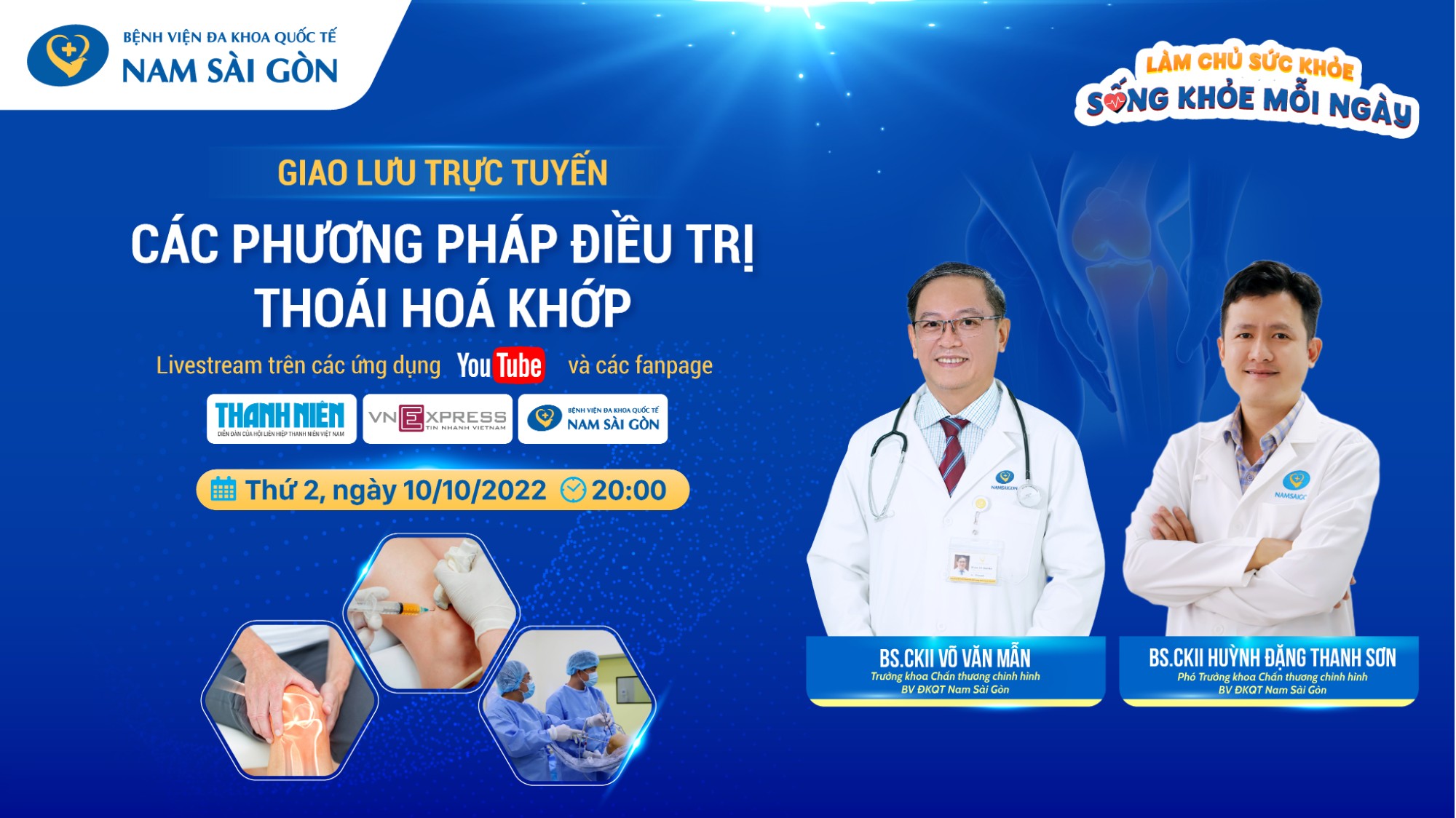 [LIVESTREAM] CÁC PHƯƠNG PHÁP ĐIỀU TRỊ THOÁI HÓA KHỚP