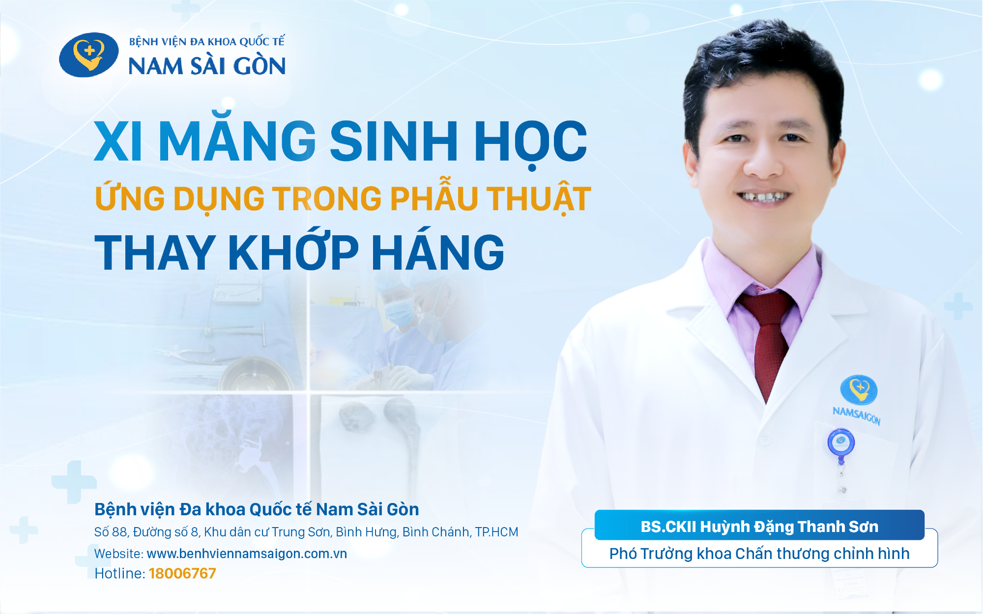 XI MĂNG SINH HỌC ỨNG DỤNG TRONG PHẪU THUẬT THAY KHỚP HÁNG