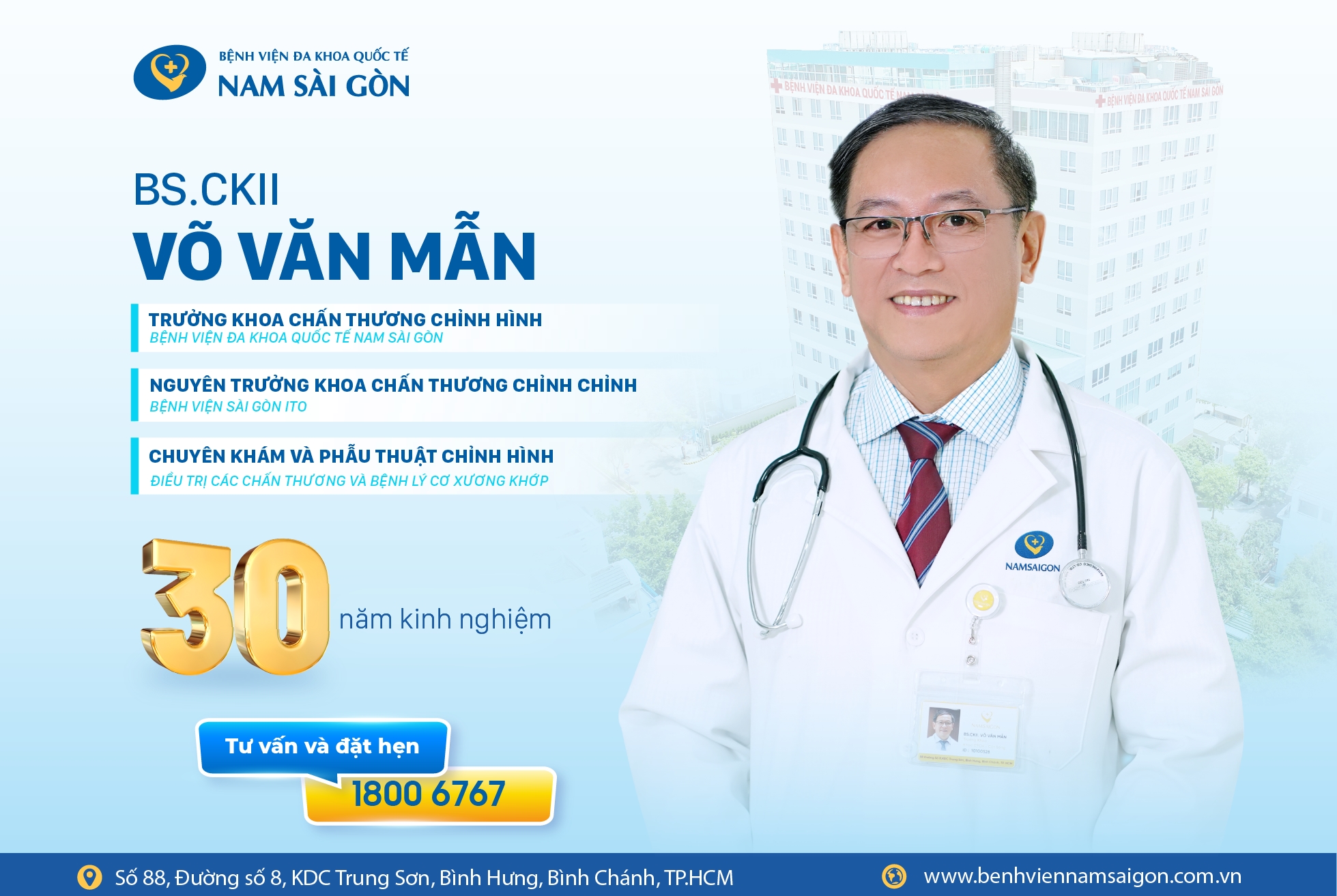 BS.CKII VÕ VĂN MẪN – CHUYÊN GIA HÀNG ĐẦU HƠN 30 NĂM KN ĐIỀU TRỊ BỆNH