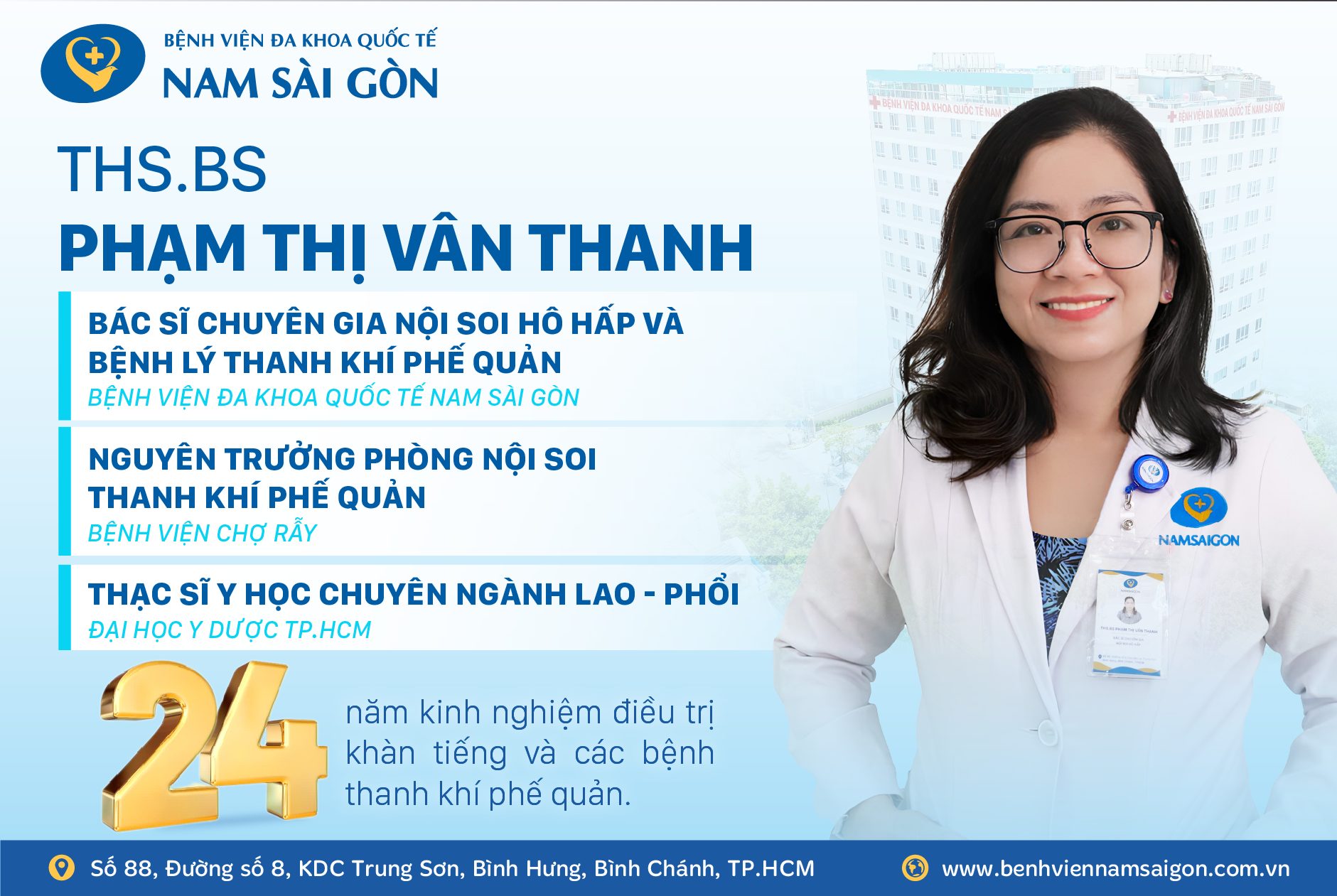 THĂM KHÁM CÁC BỆNH LÝ THANH – KHÍ – PHẾ QUẢN CÙNG THS.BS PHẠM THỊ VÂN THANH
