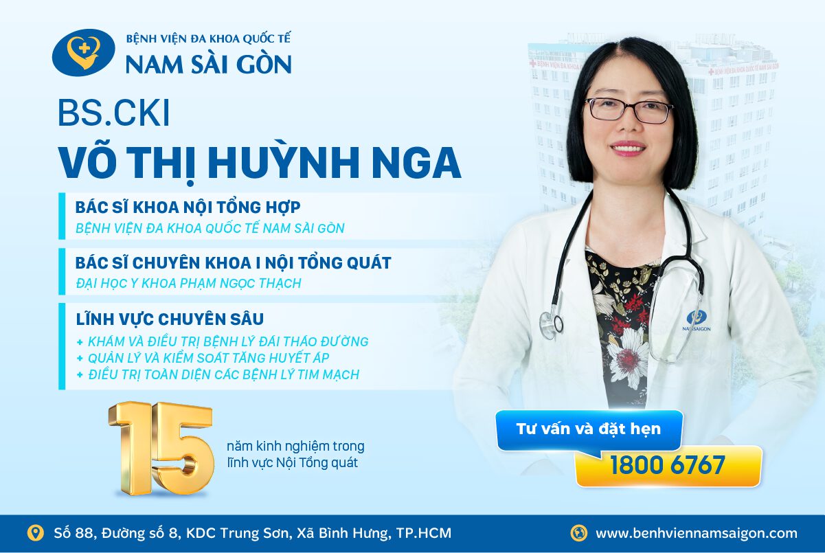 BS.CKI VÕ THỊ HUỲNH NGA – 15 NĂM ĐỒNG HÀNH CHĂM SÓC SỨC KHỎE NỘI KHOA