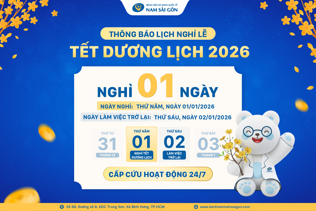 THÔNG BÁO LỊCH NGHỈ LỄ TẾT DƯƠNG LỊCH 2026