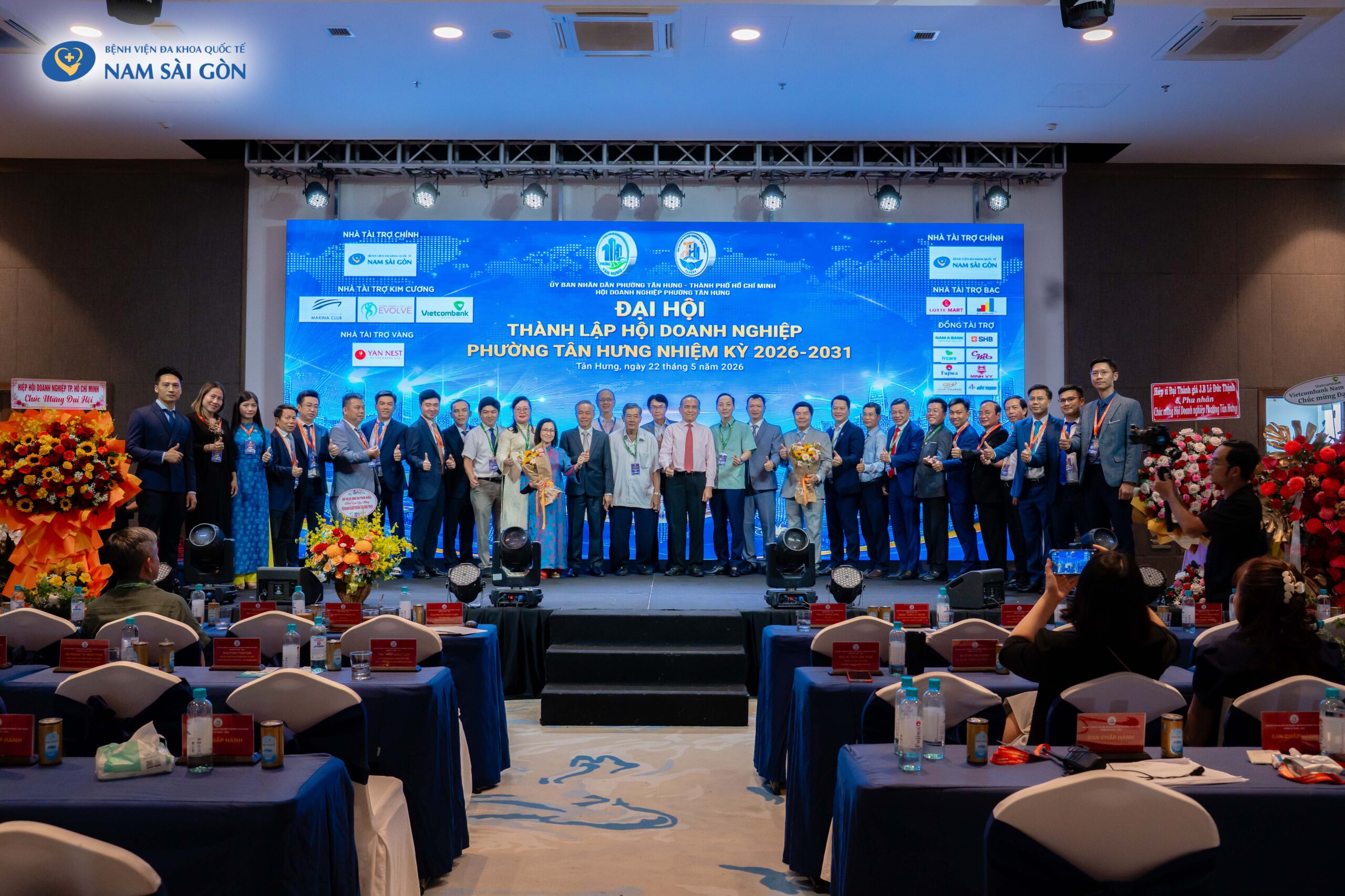BỆNH VIỆN NAM SÀI GÒN ĐỒNG HÀNH CÙNG ĐẠI HỘI THÀNH LẬP HỘI DOANH NGHIỆP PHƯỜNG TÂN HƯNG LẦN I